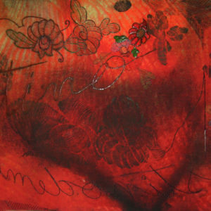 DESTINO DE MUJER, Giclée-aguafuerte-aguatinta-bordado, 49x110cm, 2010