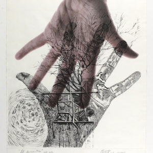 THE ENCOUNTER, Etching, giclée, 47x31,5 inches, 2010