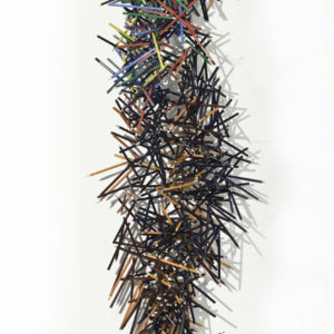 OF MANY WINTERS THE IMPRINT I, Installation-pencils and tree trunk, 86.6x23.6x23.6 inches, 2011