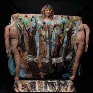 S-NAKED, - Mirta wearing the habitable sculpture