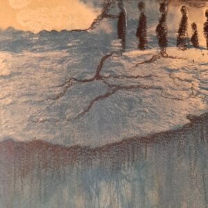 PRESENCE OF THE INVISIBLE, Mixed media on paper, 18.9x13.8 inches, 2020